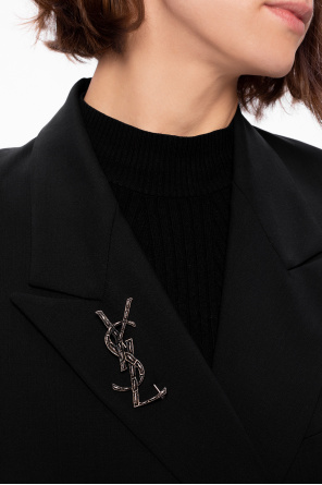 Logo brooch, zdjęcie 2 Logo brooch od Saint Laurent